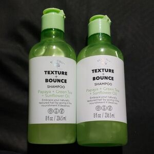 Bolero Texture & Bounce Shampoo Papaya & Greeb Tea & Sunflower Oil 8oz x2